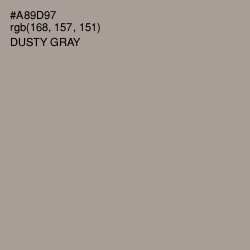 #A89D97 - Dusty Gray Color Image